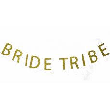Banner - Bride Tribe Glitter Gold 